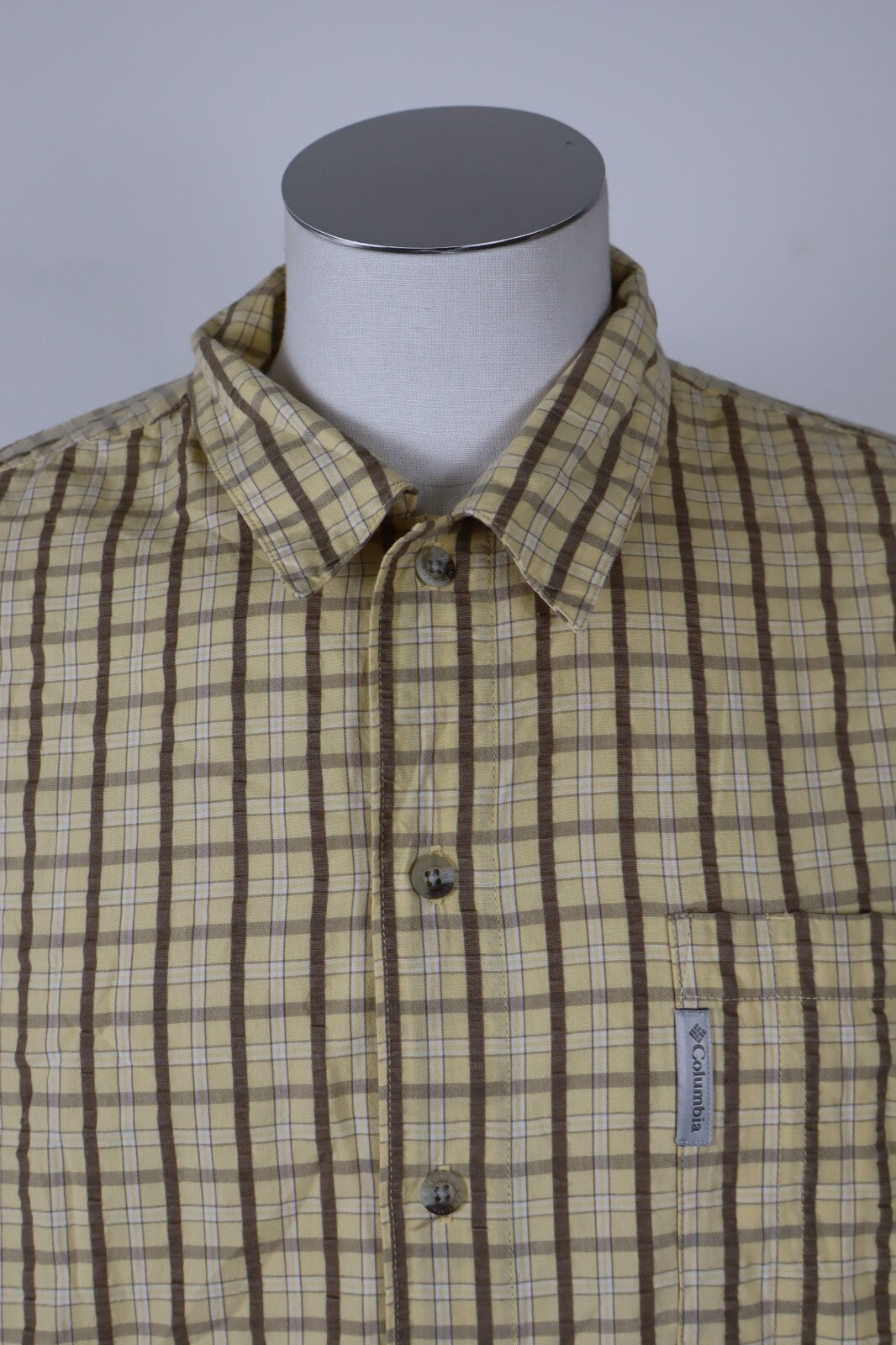 COLUMBIA CAMICIA UOMO COTONE TG. L MAN CASUAL VINTAGE COTTON SHIRT