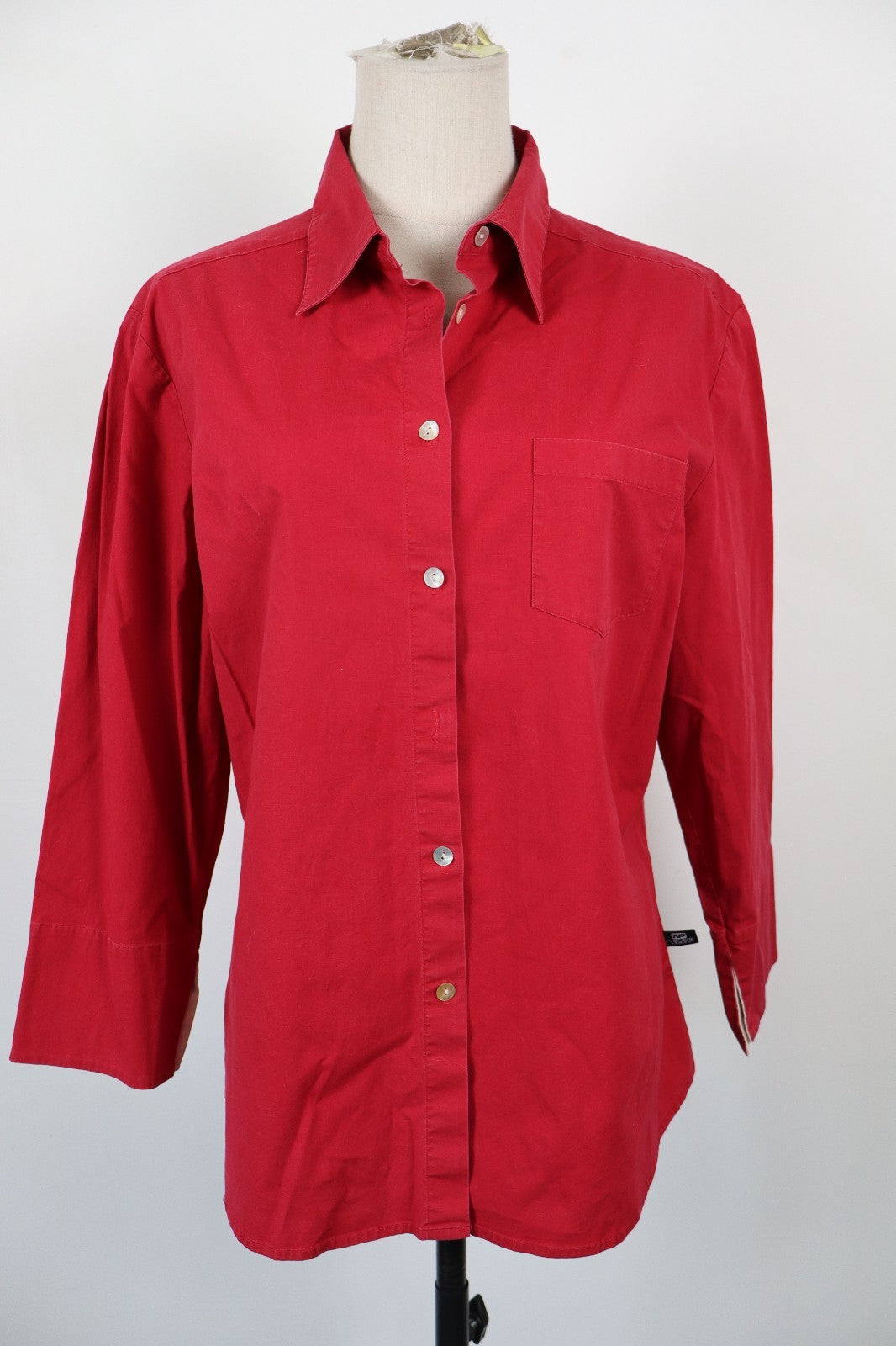 THE NORTH POLE CAMICIA DONNA TG 2XL WOMAN SHIRT CASUAL VINTAGE POLSINO CONTRASTO