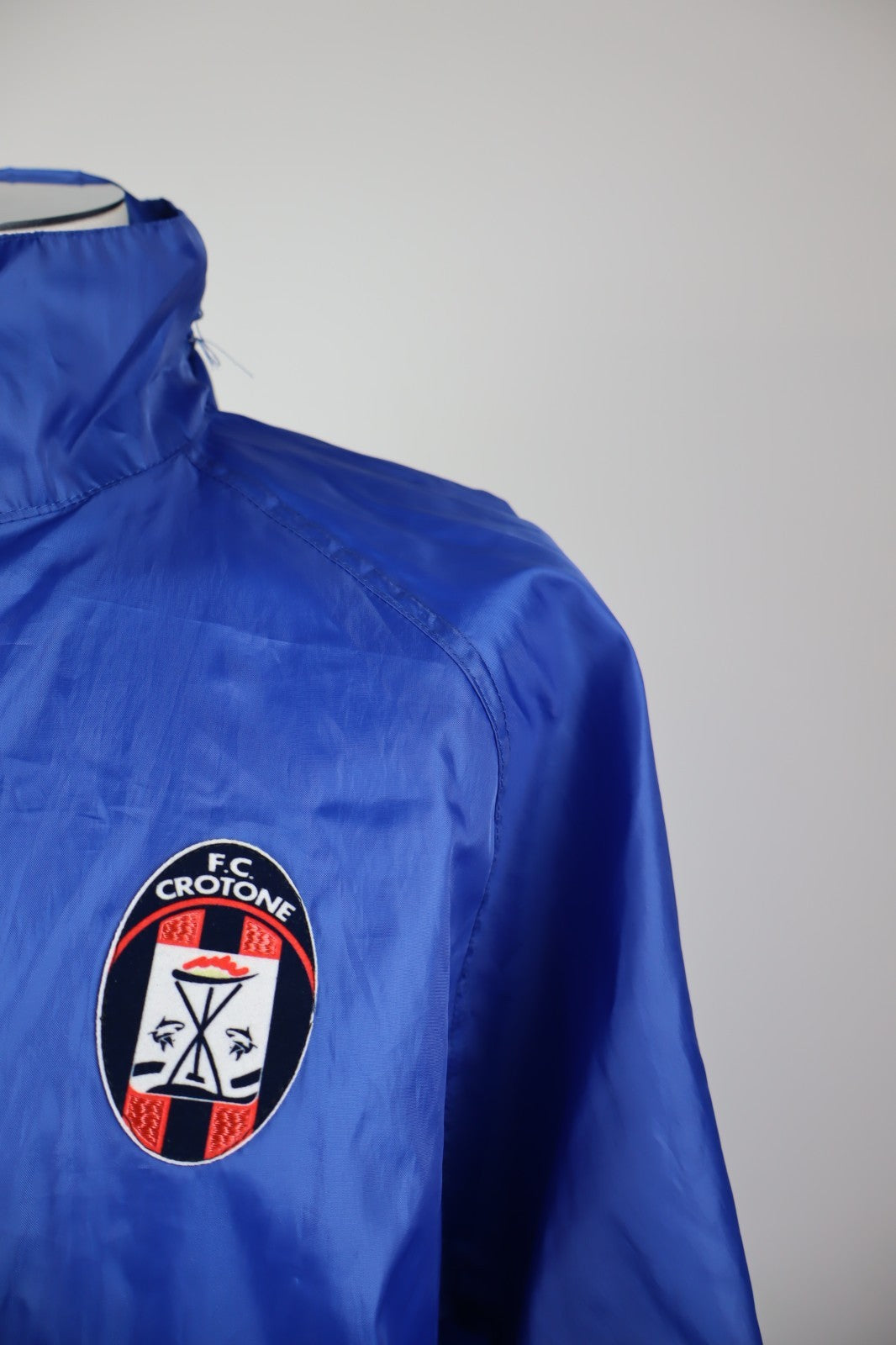 ZEUS FC CROTONE KWAY IMPERMEABILE CALCIO UOMO TG L MAN VINTAGE SPORT SOCCER