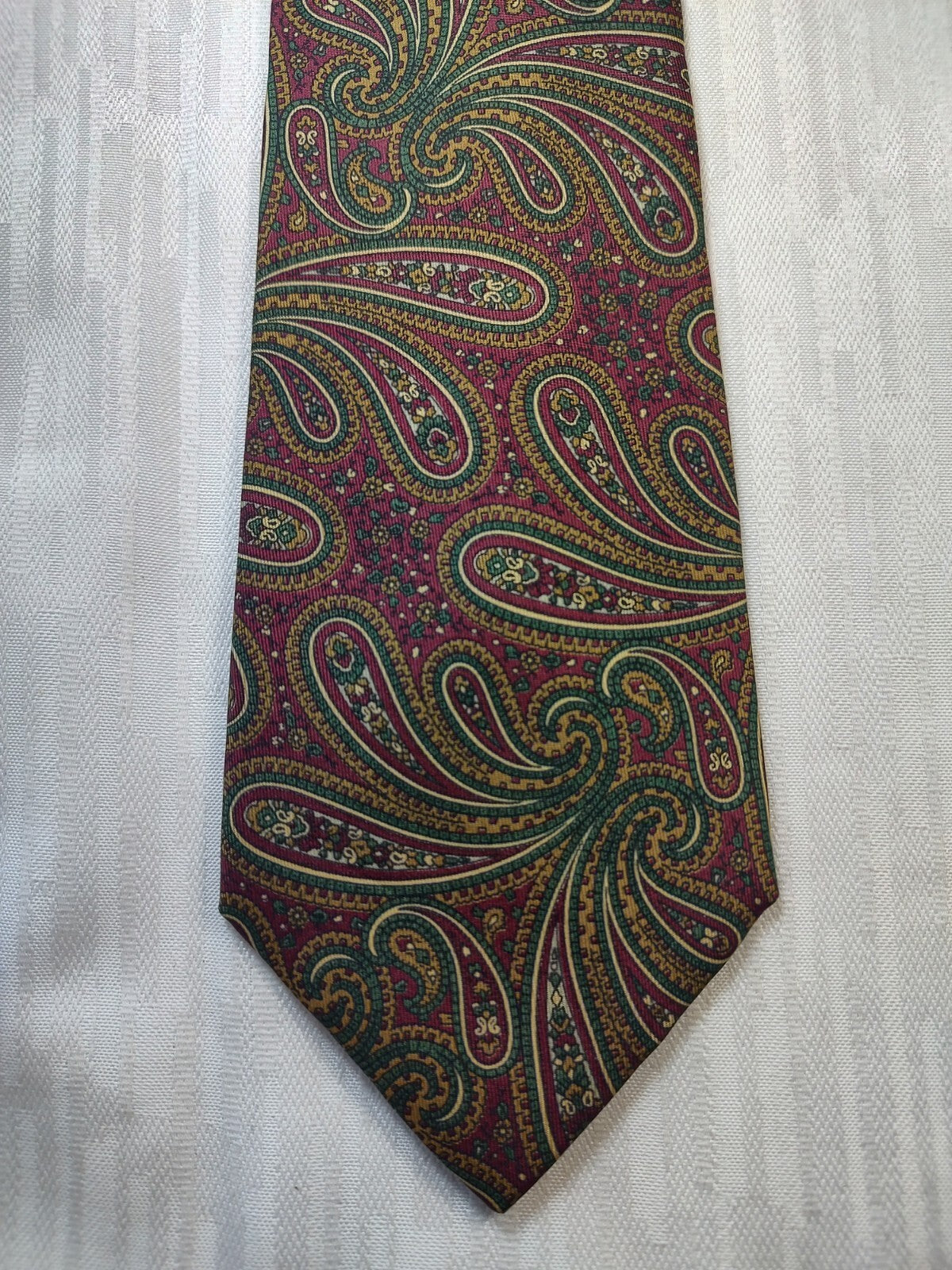 TRUSSARDI 100% SILK TIE SETA CRAVATTA NECKTIE MADE IN ITALY CLASSIC
