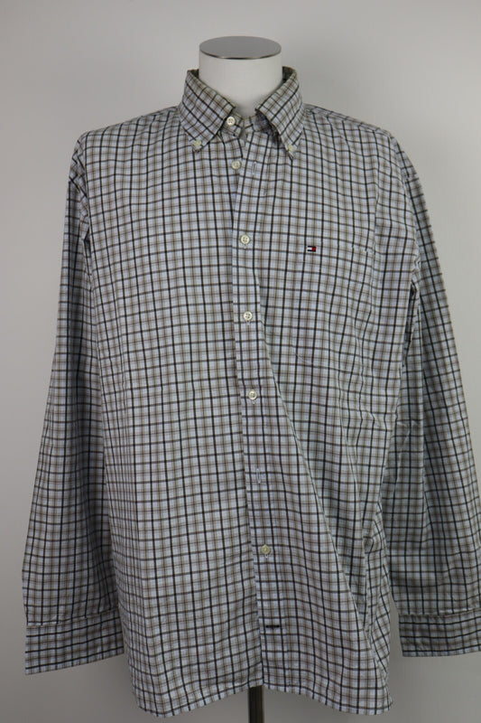 TOMMY HILFIGER CAMICIA UOMO TG. xl MAN CASUAL VINTAGE SHIRT COTONE COTTON