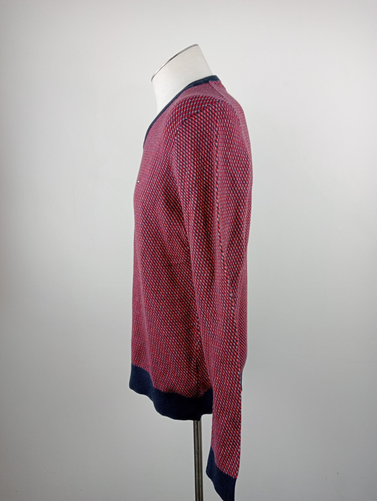 TOMMY HILFIGER MAGLIONE UOMO Tg. L MAN SWEATER CASUAL VINTAGE COTONE CASHMERE