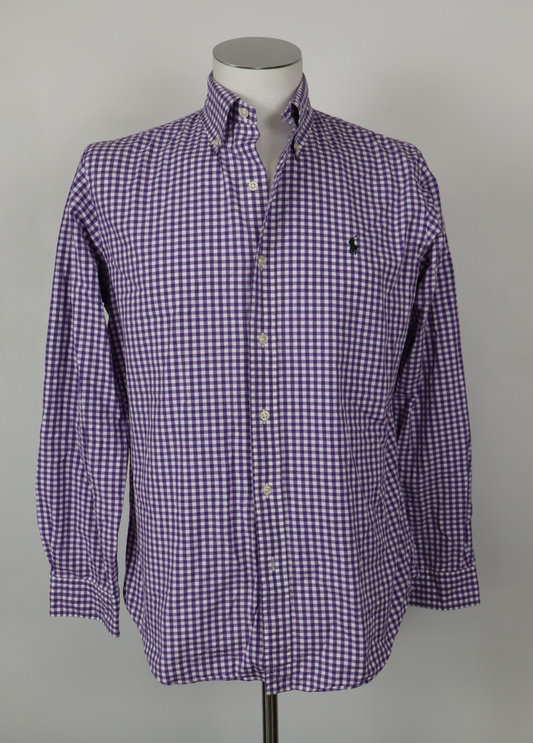 RALPH LAUREN CAMICIA SHIRT UOMO TG. M MAN VINTAGE CASUAL 100% COTONE