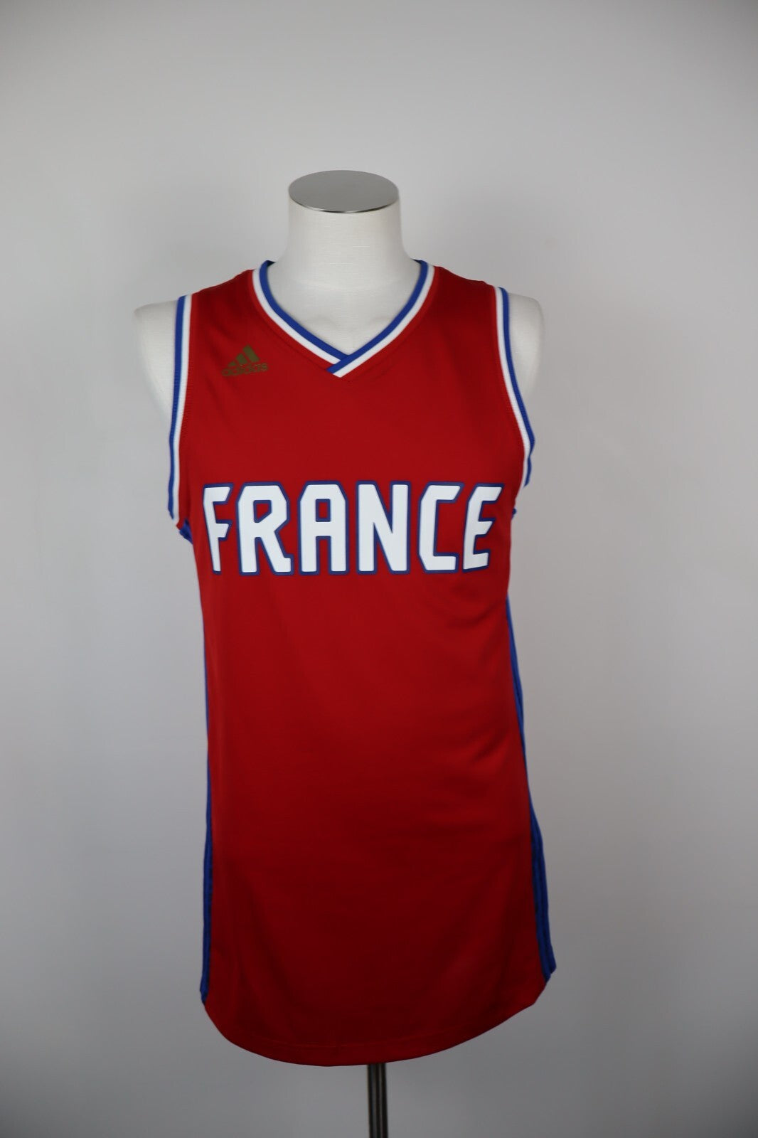 ADIDAS FRANCIA PALLACANESTRO CANOTTA MAGLIA UOMO TG. S MAN T-SHIRT BASKET SPORT