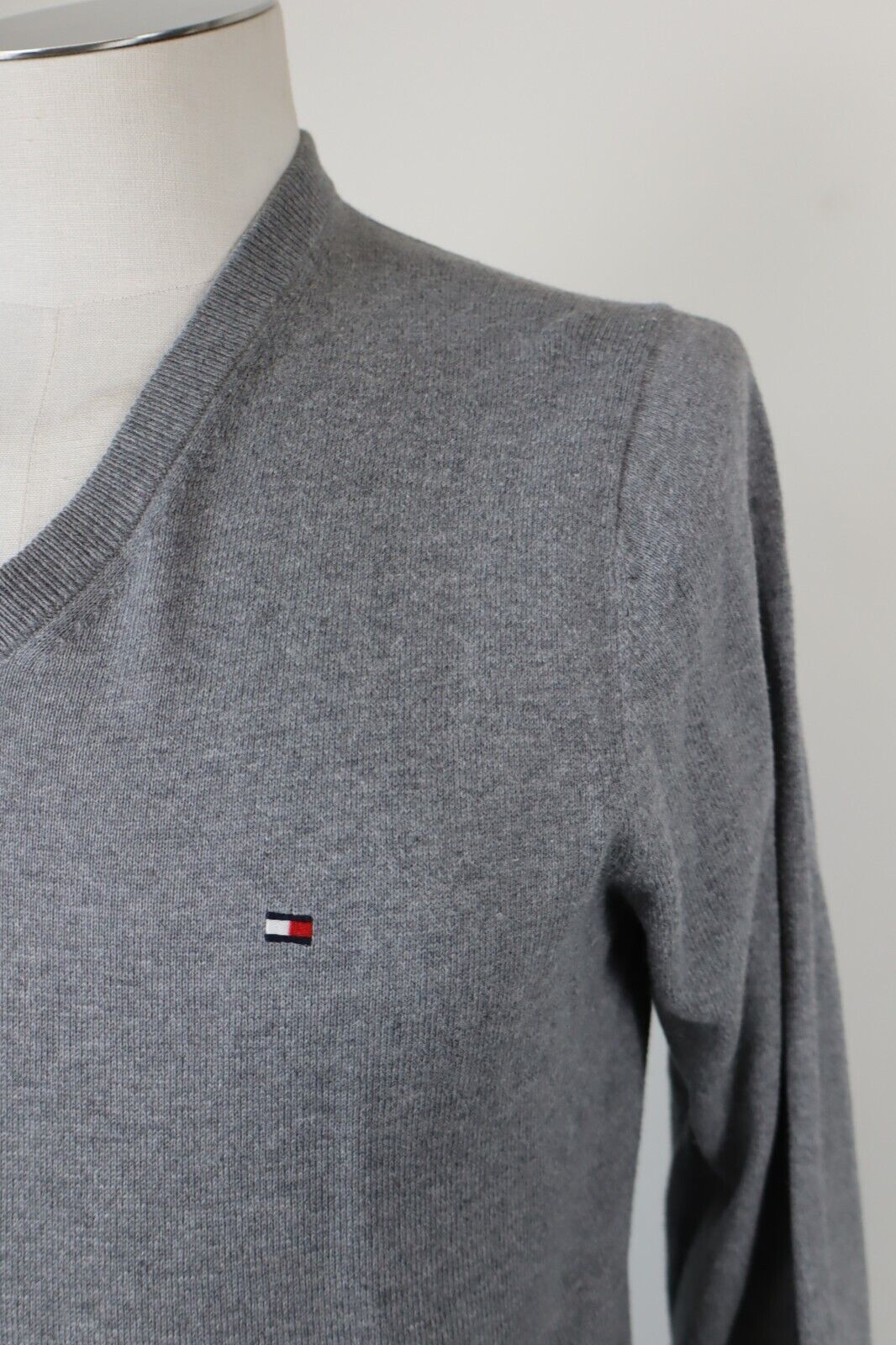 TOMMY HILFIGER MAGLIONE VINTAGE UOMO COTONE Tg. XS MAN CASHMERE SWEATER CASUAL