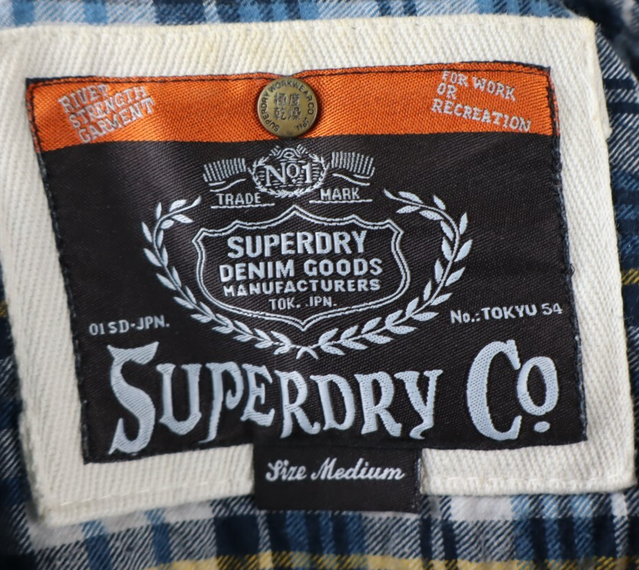 SUPERDRY CAMICIA DONNA TG. M WOMAN SHIRT CASUAL VINTAGE COTONE COTTON