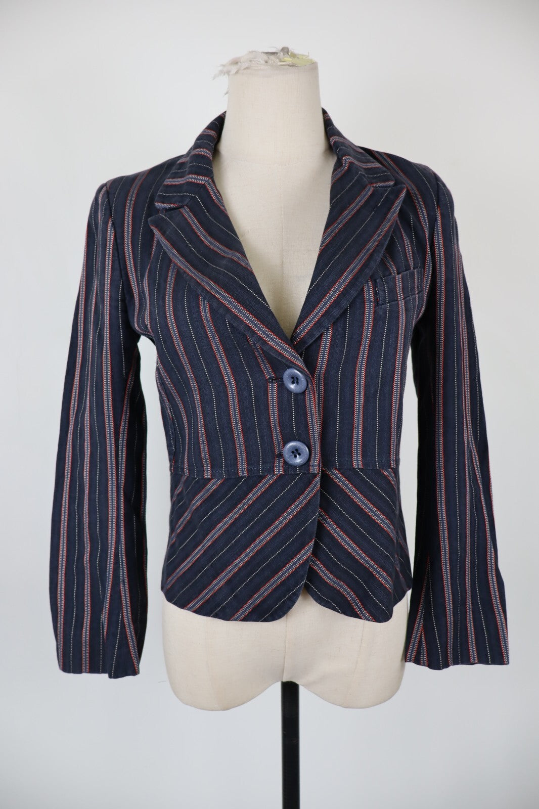 CACHAREL GIACCA BLAZER DONNA Tg XS WOMAN VINTAGE CASUAL COTONE COTTON