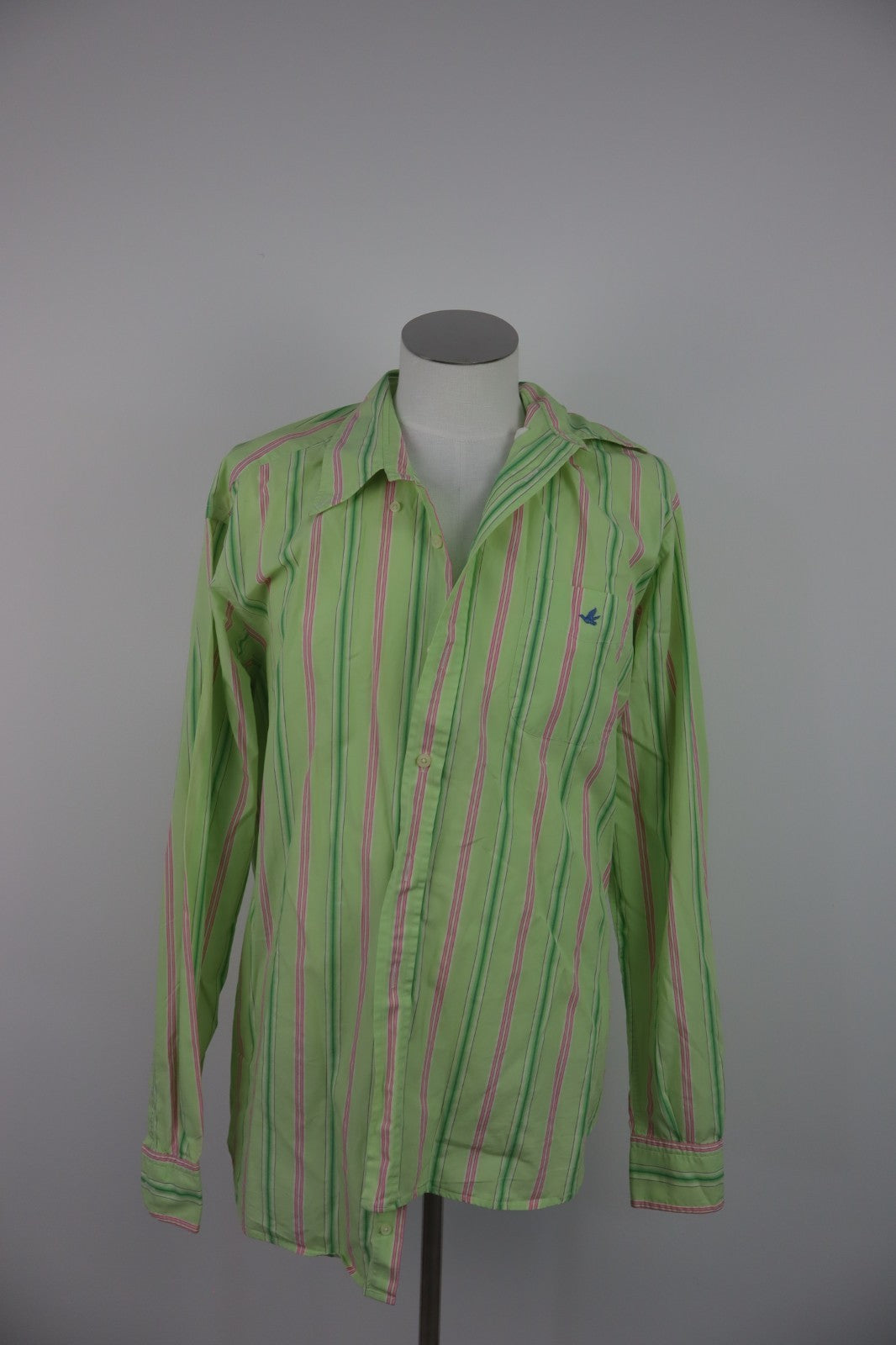 BROOKSFIELD CAMICIA UOMO TG. 45 MAN CASUAL VINTAGE SHIRT COTONE COTTON LOGO