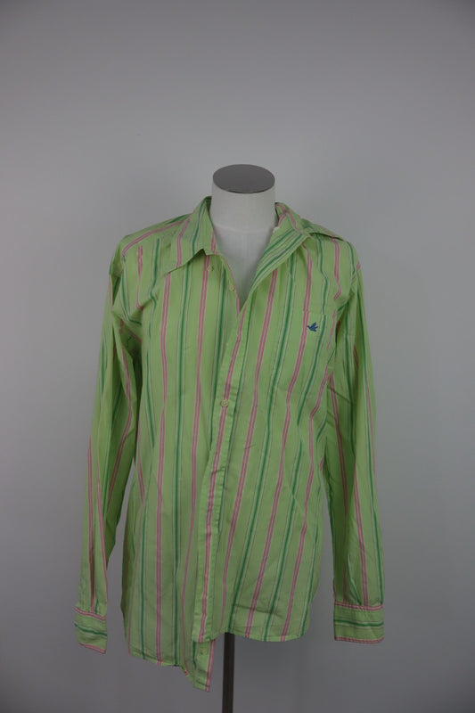 BROOKSFIELD CAMICIA UOMO TG. 45 MAN CASUAL VINTAGE SHIRT COTONE COTTON LOGO