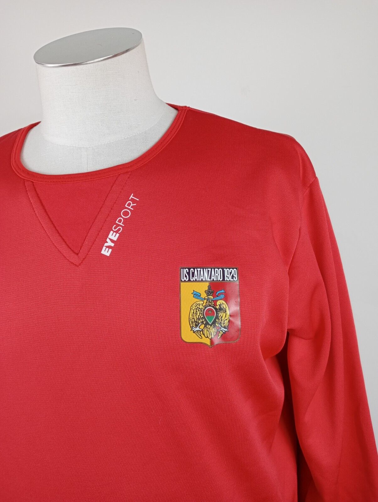 EYE SPORT MAGLIA CATANZARO CALCIO TRIKOT UOMO TG. L SOCCER JERSEY VINTAGE
