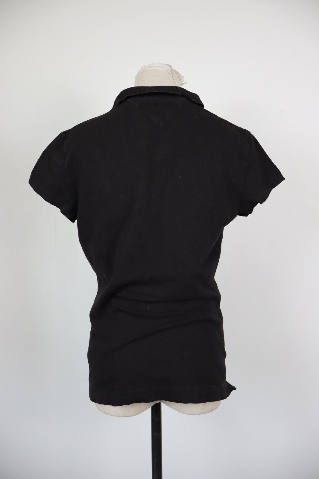 TOMMY HILFIGER POLO MAGLIA T-SHIRT DONNA COTONE TG L WOMAN CASUAL VINTAGE SLIM