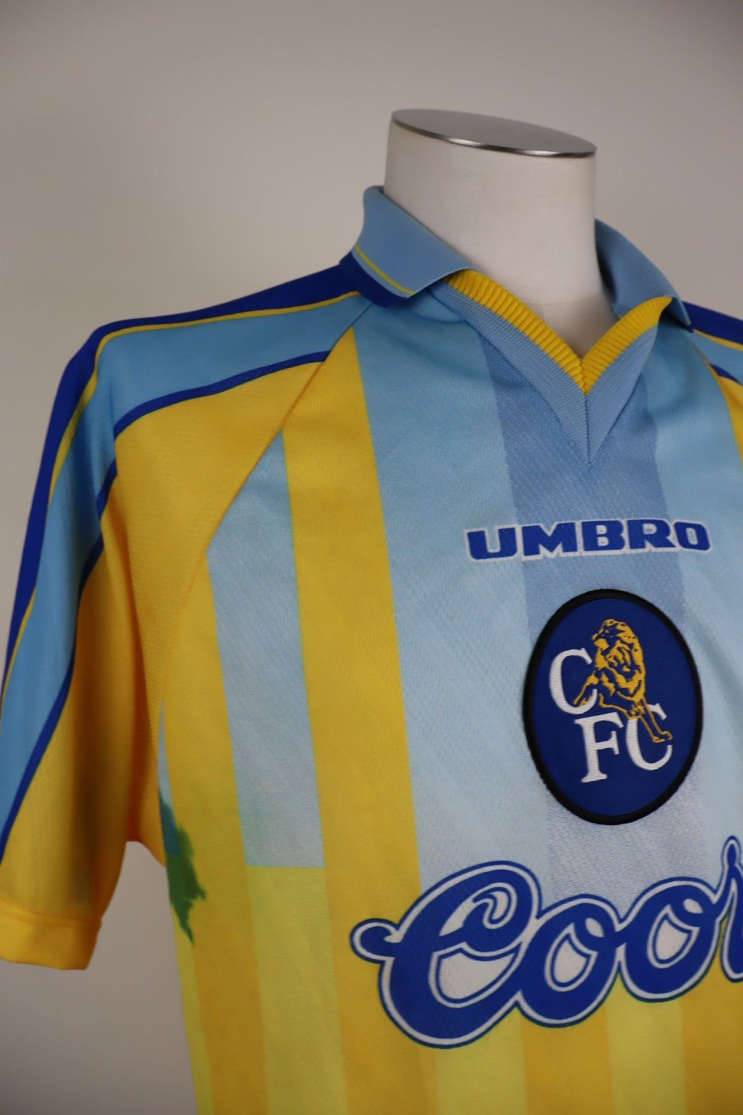 UMBRO CHELSEA MAGLIA SPORT CALCIO TRIKOT UOMO Tg L SOCCER JERSEY VINTAGE 96/97