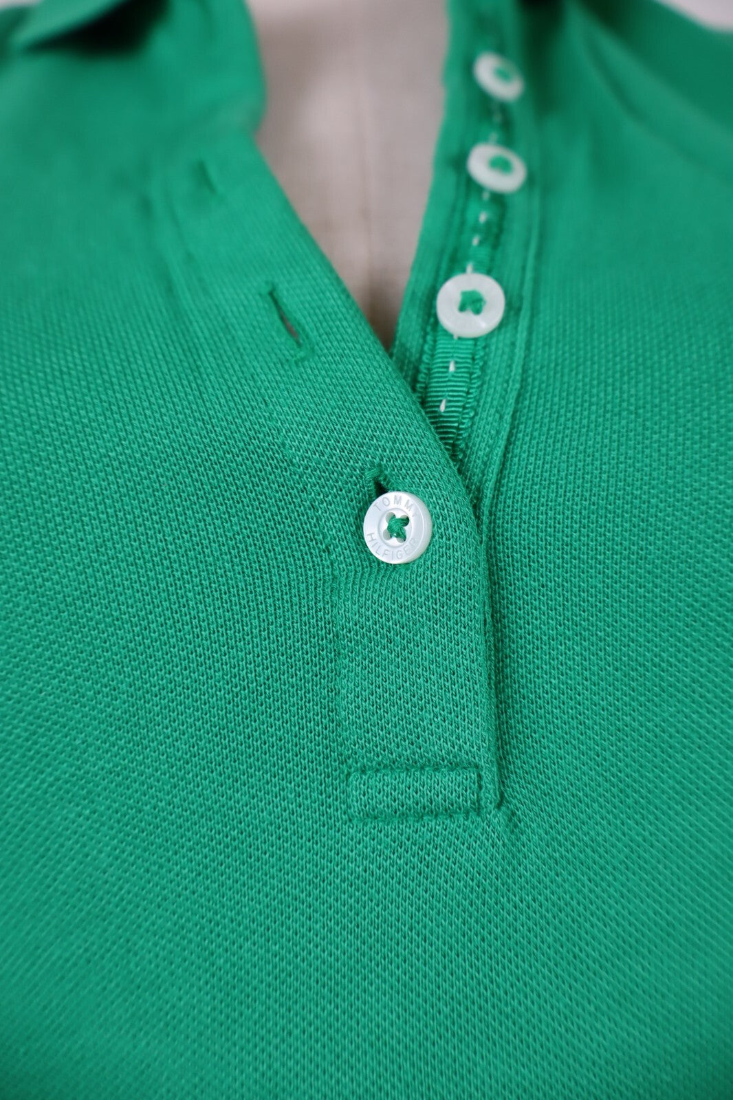 TOMMY HILFIGER MAGLIA POLO DONNA TG S SLIM FIT WOMAN CASUAL VINTAGE TOP T-SHIRT