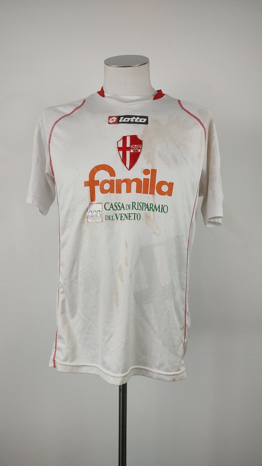 LOTTO PADOVA MAGLIA CALCIO UOMO Tg L TRIKOT JERSEY SOCCER VINTAGE SPORT 08/09
