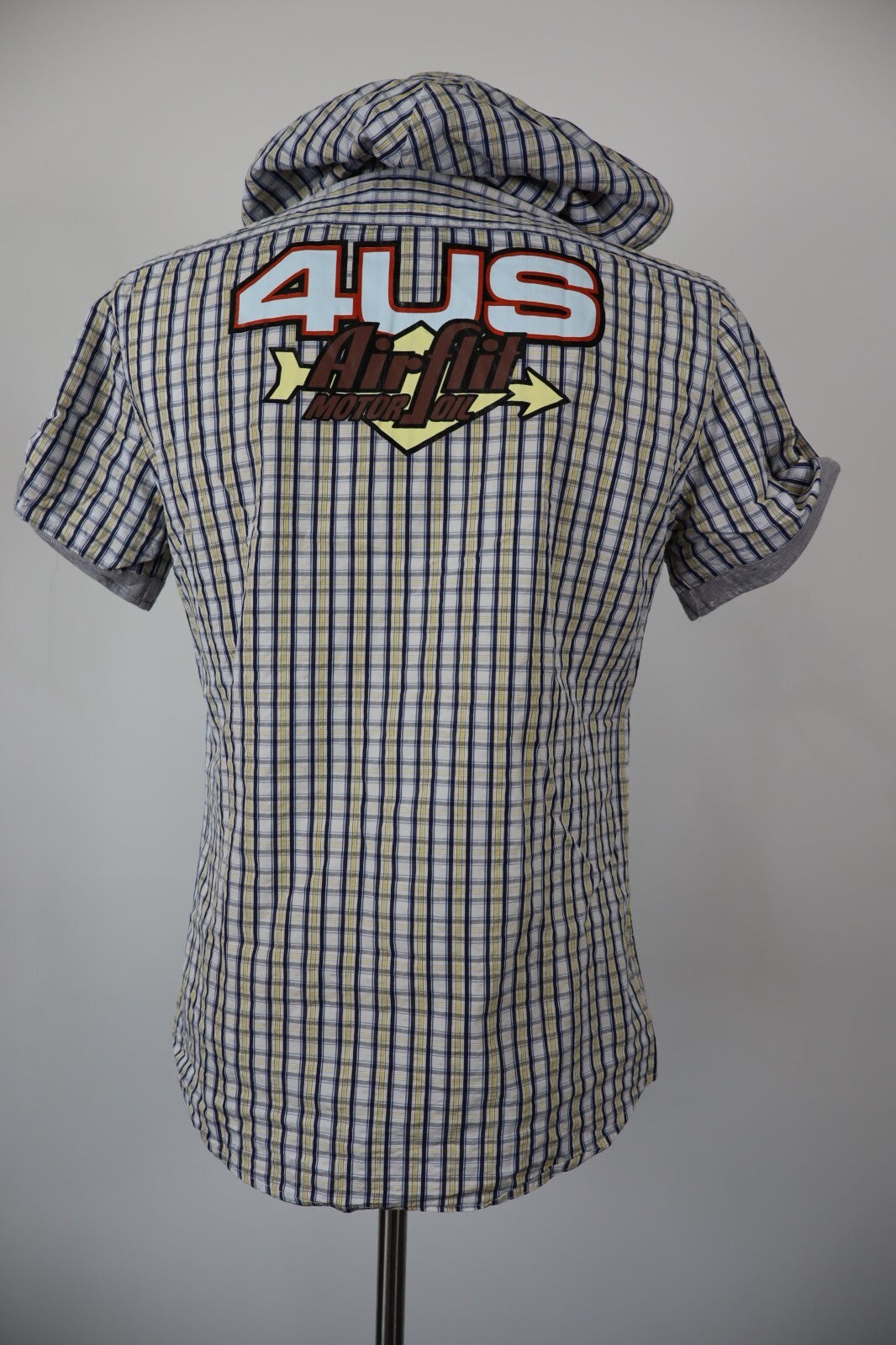 PACIOTTI 4US CAMICIA UOMO COTONE TG. 46 MAN CASUAL VINTAGE COTTON SHIRT