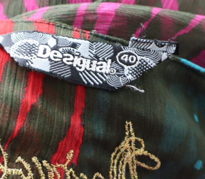 DESIGUAL MAGLIA DONNA TG. 40 WOMAN T-SHIRT CASUAL VINTAGE