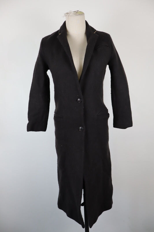 TOMMY HILFIGER CAPPOTTO LANA GIACCA DONNA TG XS WOMAN WOOL COAT VINTAGE CASUAL