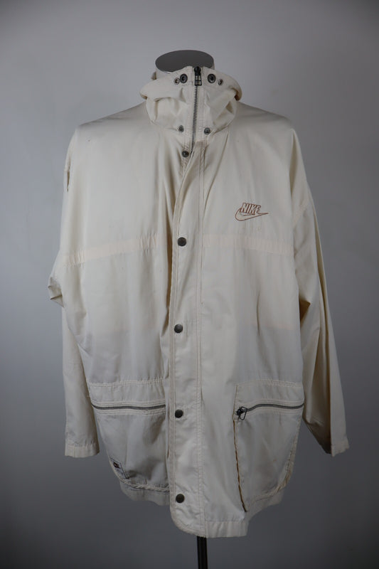 NIKE AIR GIUBBINO LEGGERO GIACCA UOMO Tg L MAN CASUAL VINTAGE JACKET COTONE