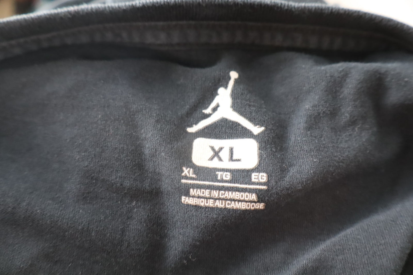 AIR JORDAN MAGLIA UOMO TG. XL MAN T-SHIRT VINTAGE CASUAL COTONE COTTON LOGO