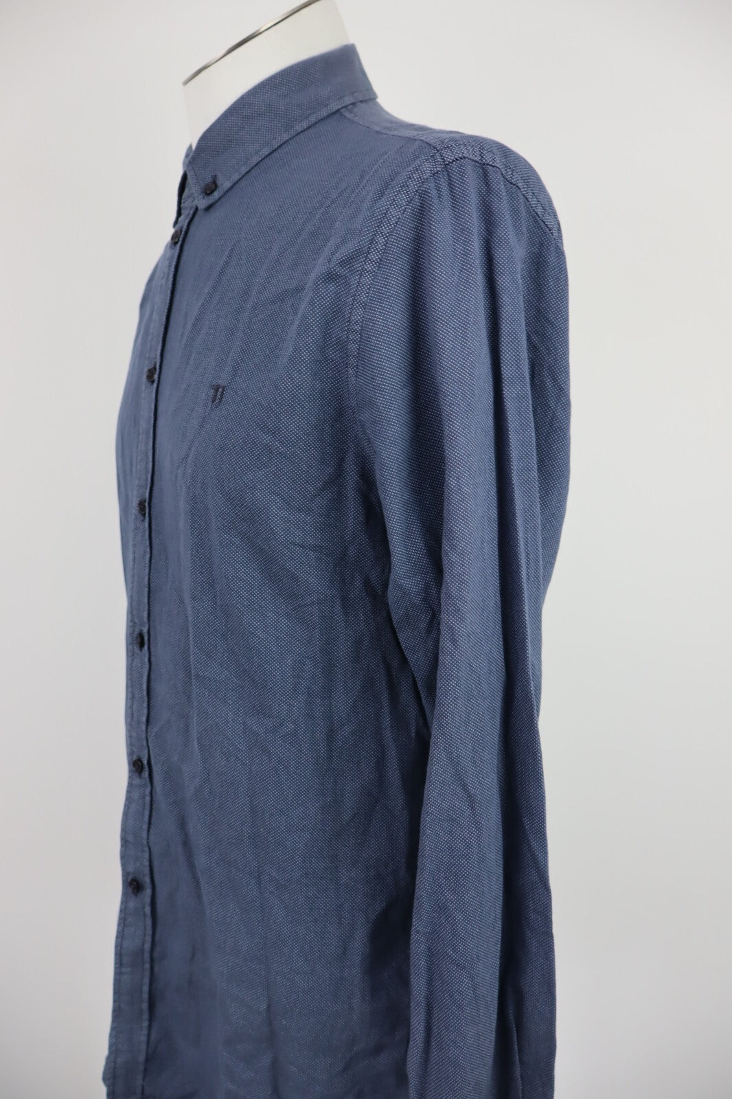 TRUSSARDI JEANS CAMICIA UOMO TG 41 MAN CASUAL VINTAGE SHIRT COTONE COTTON