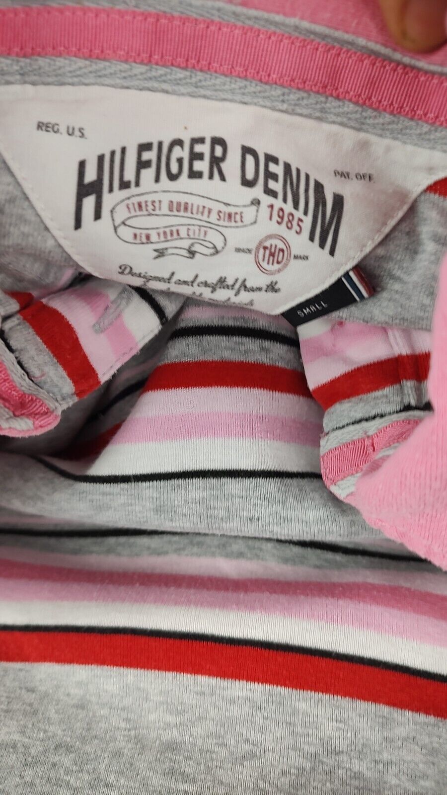 TOMMY HILFIGER POLO MAGLIA DONNA COTONE TG. S WOMAN COTTON SHIRT CASUAL VINTAGE