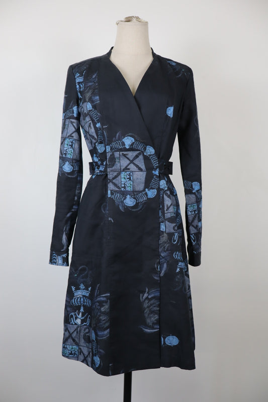 G-STAR RAW VESTITO ABITO DONNA TG. S WOMAN VINTAGE DRESS COTONE A PORTAFOGLIO