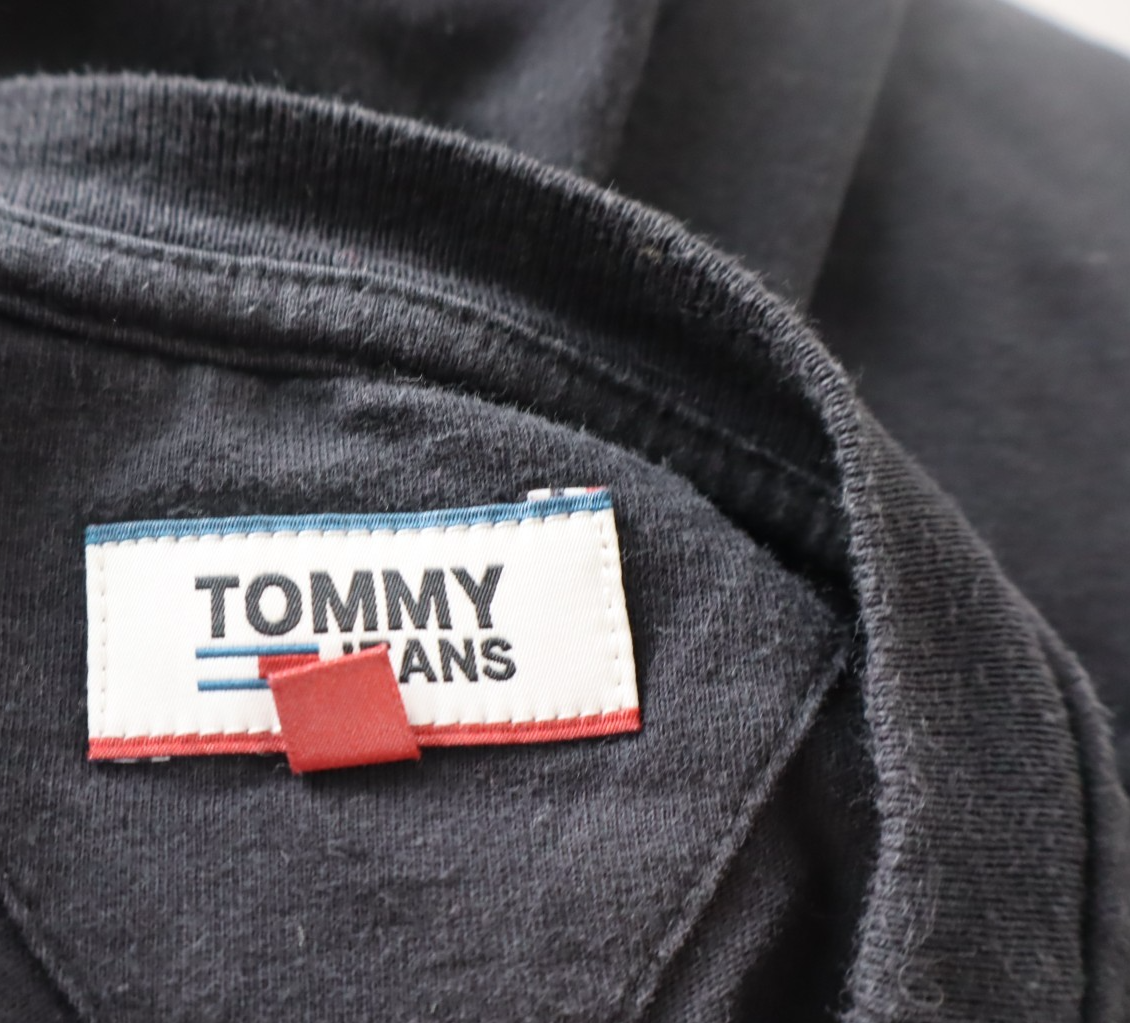 TOMMY HILFIGER JEANS MAGLIA DONNA TG L WOMAN CASUAL VINTAGE TOP T-SHIRT LOGO