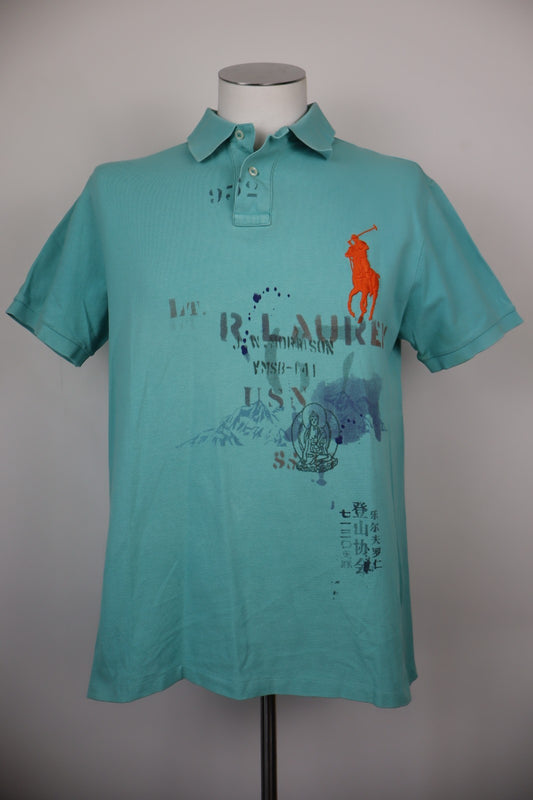 POLO RALPH LAUREN  MAGLIA UOMO TG. XL MAN T-SHIRT CASUAL VINTAGE COTONE SLIM