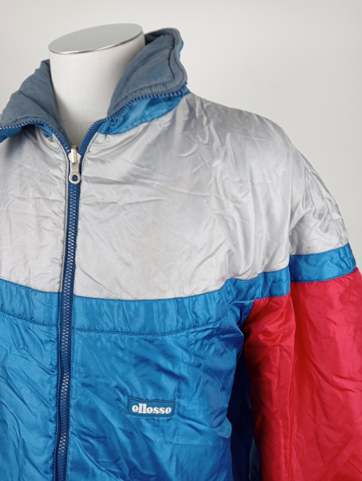 ELLESSE GIUBBINO PIUMINO UOMO Tg 54 GIUBBOTTO MAN VINTAGE JACKET DOUBLE FACE