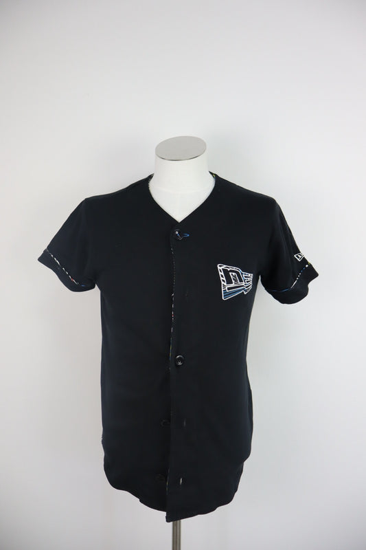NEW ERA SHIRT UOMO Tg M MAN CASUAL VINTAGE SPORT CAMICIA BASEBALL COTONE