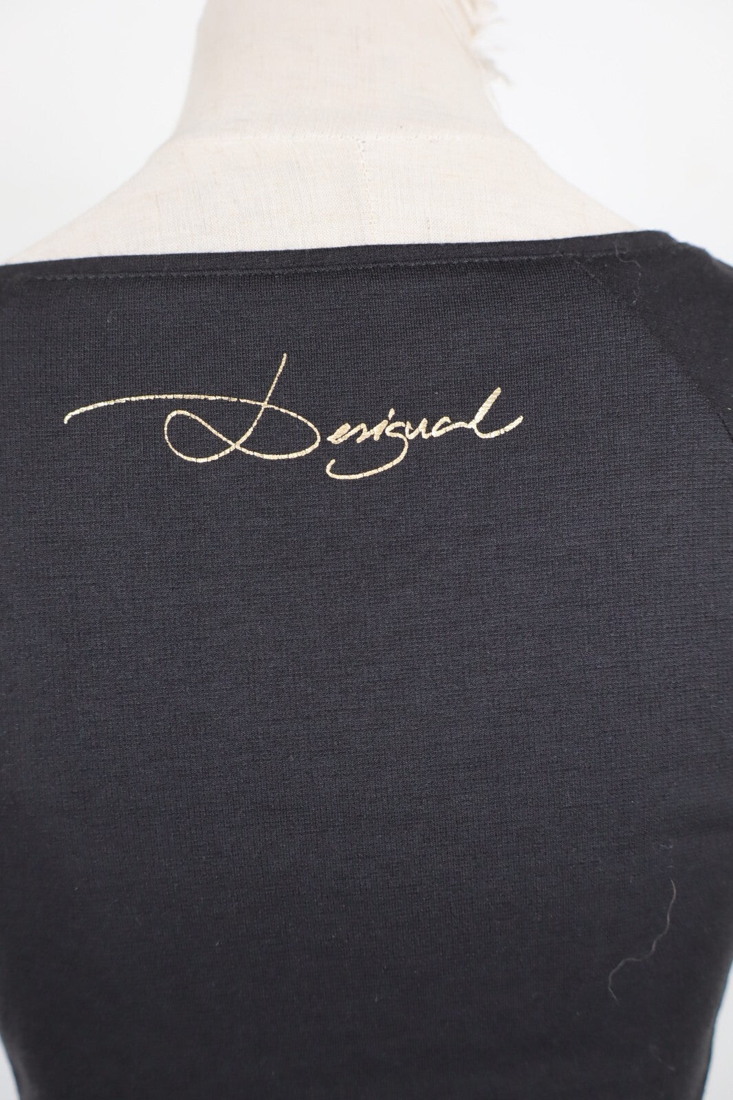 DESIGUAL VESTITO ABITO MEZZE MANICHE DONNA TG. S WOMAN CASUAL VINTAGE DRESS