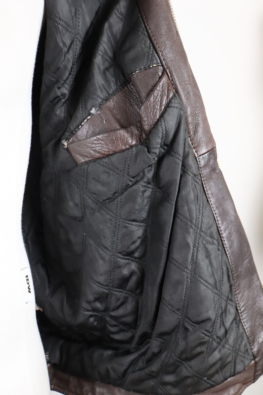 CALVIN KLEIN GIUBBINO PELLE GIACCA UOMO Tg 2XL MAN CASUAL VINTAGE LEATHER JACKET