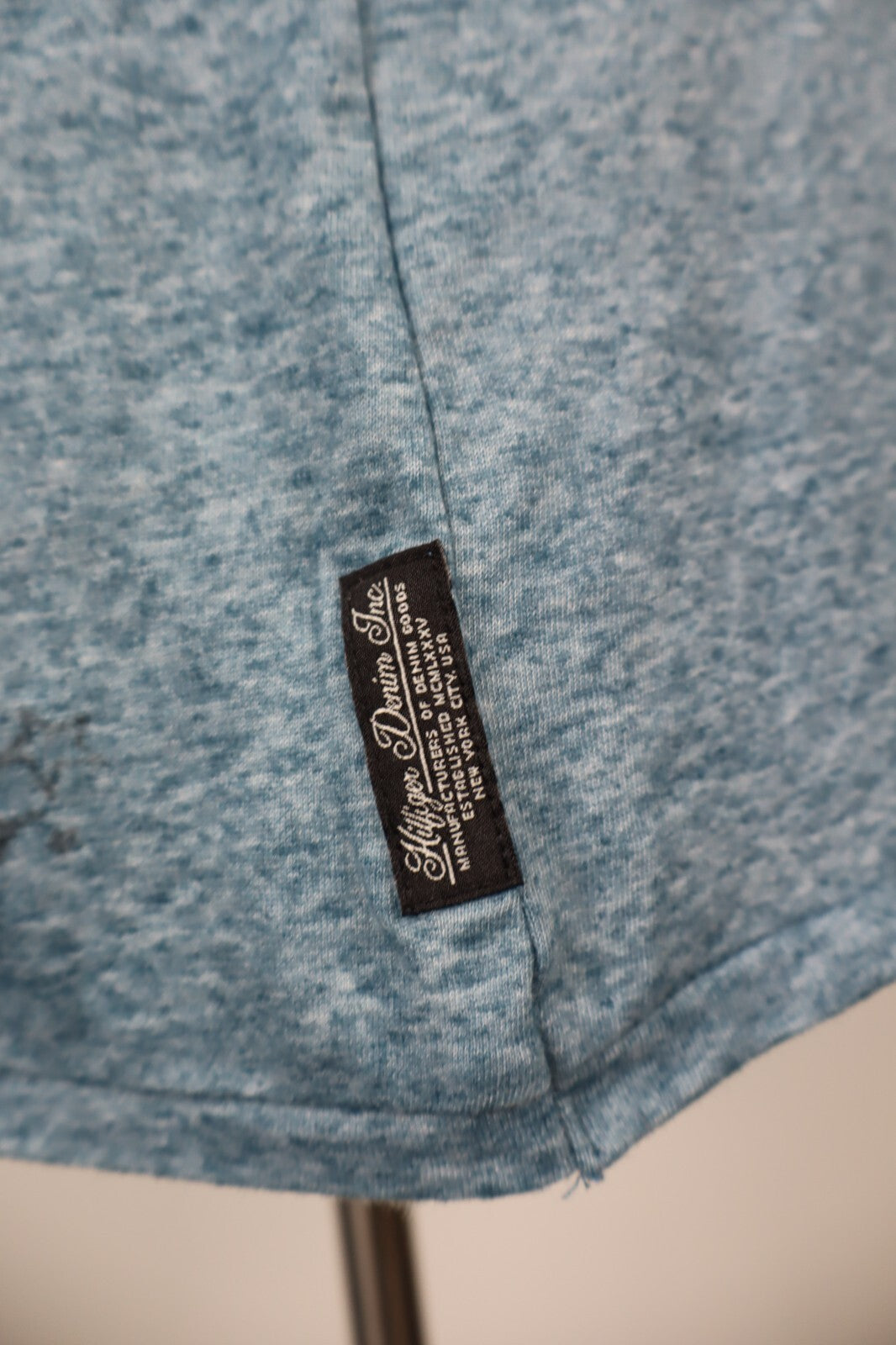 TOMMY HILFIGER MAGLIA SMANICATA UOMO TG L MAN T-SHIRT CASUAL VINTAGE COTONE