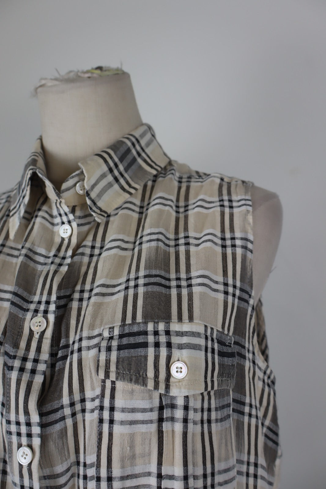 MARELLA CAMICIA SMANICATA DONNA TG. 50 WOMAN SHIRT CASUAL VINTAGE COTONE