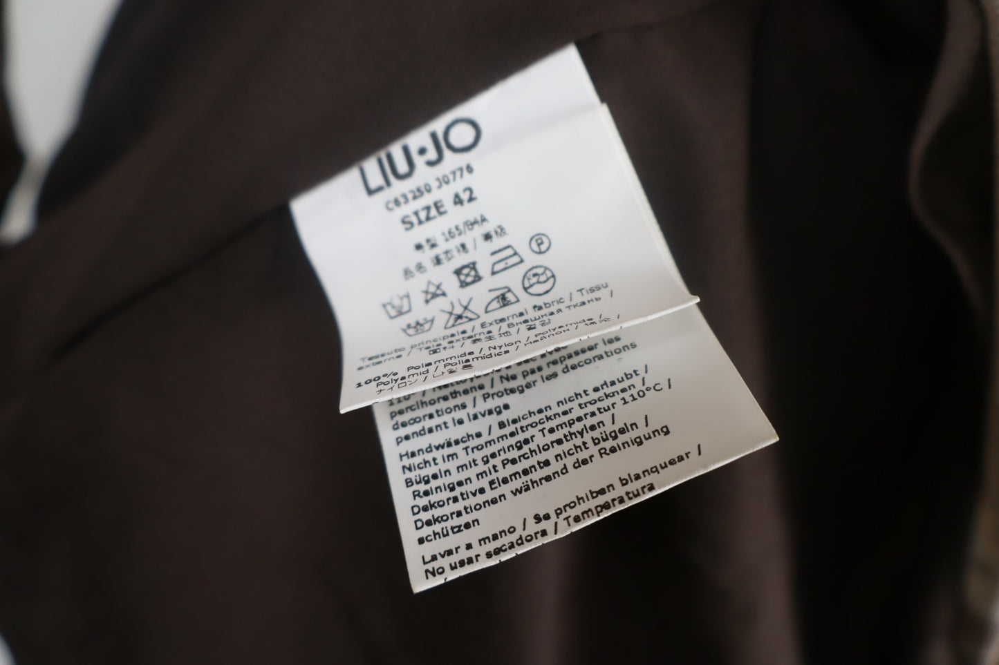 LIU JO VESTITO MANICA 3/4 DONNA TG 42 WOMAN CASUAL VINTAGE DRESS ABITO