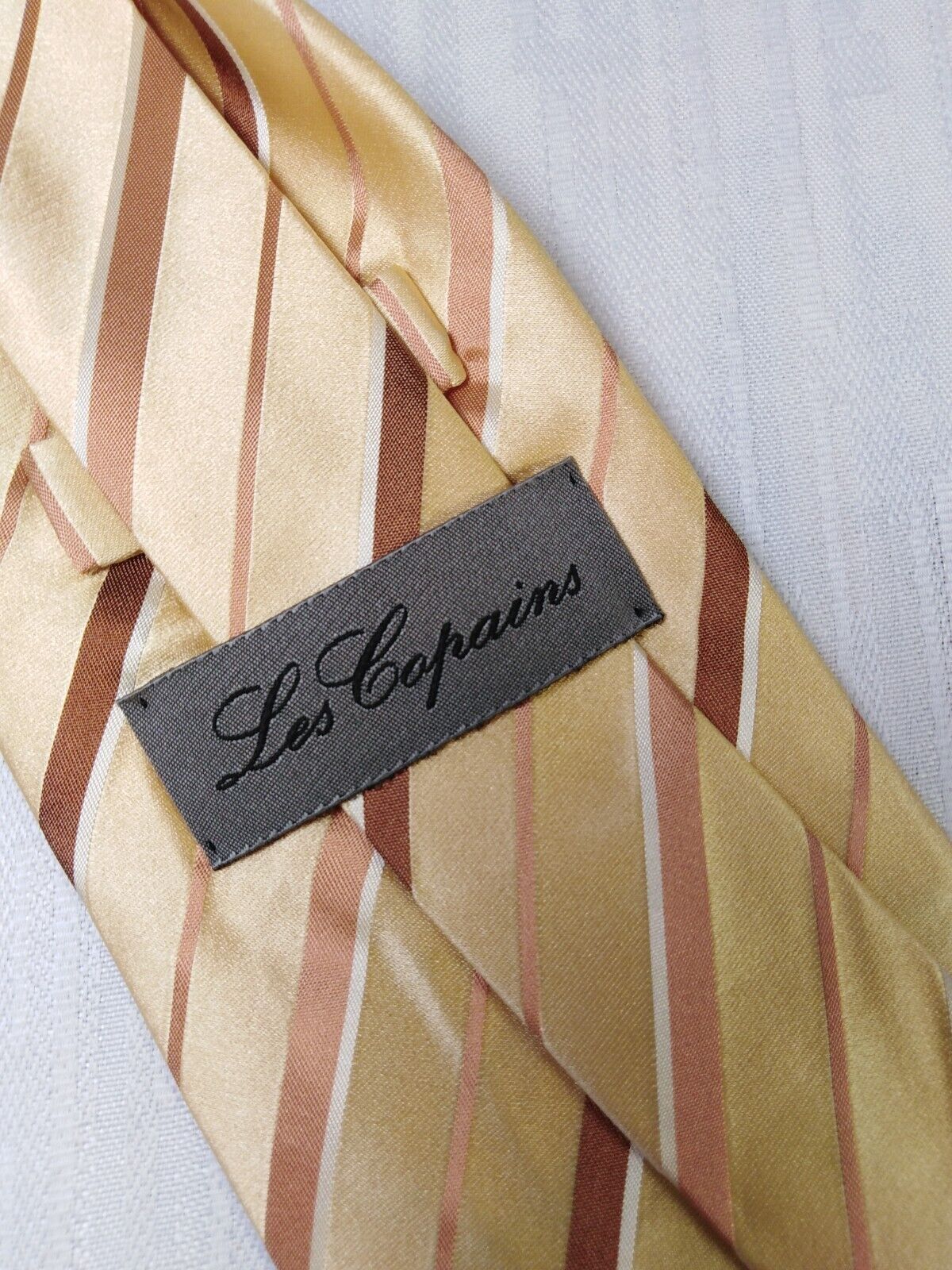 LES COPAINS 100% SILK TIE SETA CRAVATTA NECKTIE MADE IN ITALY