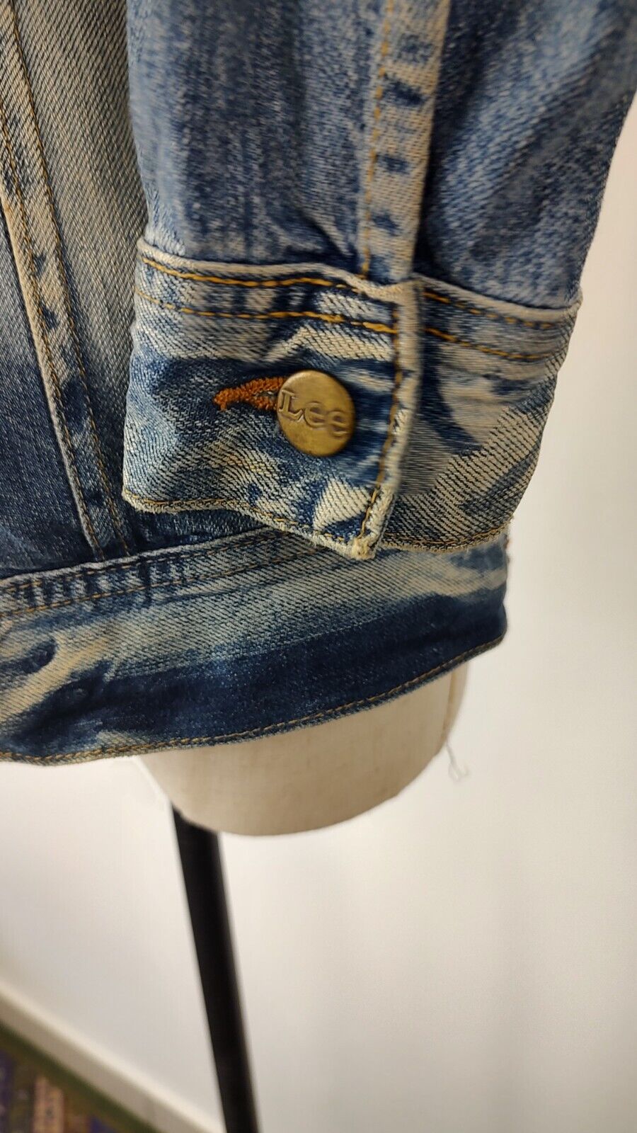 LEE GIUBBINO JEANS DENIM DONNA Tg S WOMAN CASUAL VINTAGE JACKET