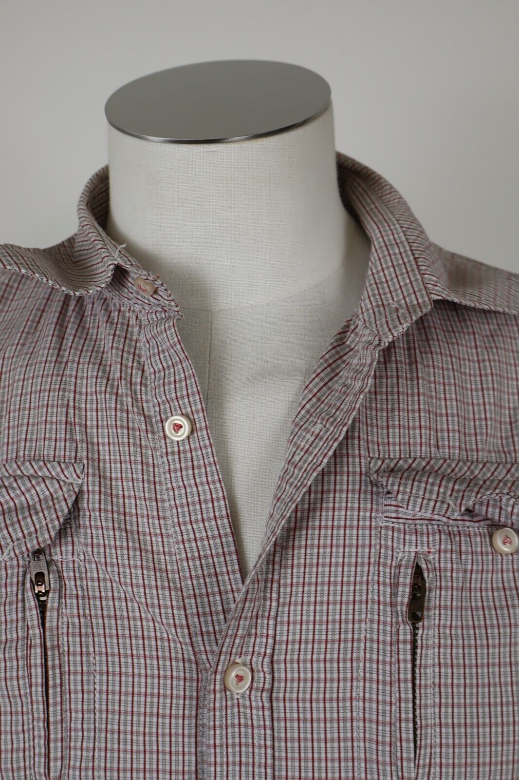 DIESEL CAMICIA UOMO TG. XL MAN CASUAL VINTAGE SHIRT COTONE ITALY