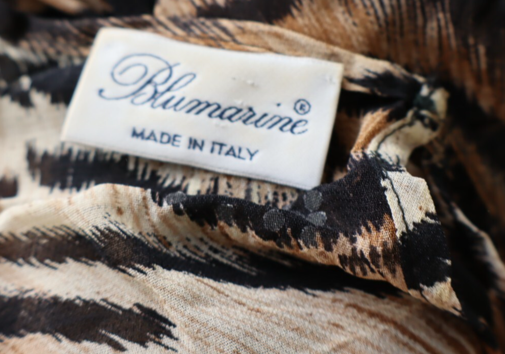 BLUMARINE MAGLIA DONNA TG. 42  WOMAN CASUAL VINTAGE T-SHIRT ITALY RAYON