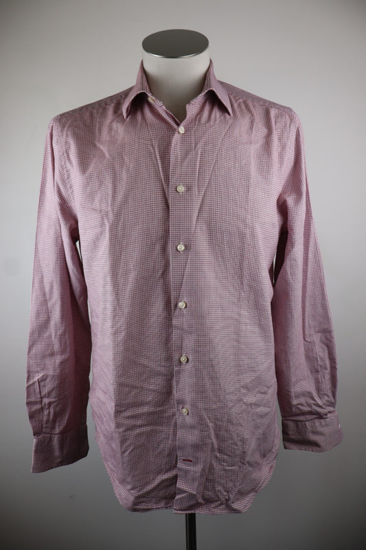 TOMMY HILFIGER CAMICIA COTONE SHIRT UOMO TG 39 15.5 MAN VINTAGE CASUAL LOGO