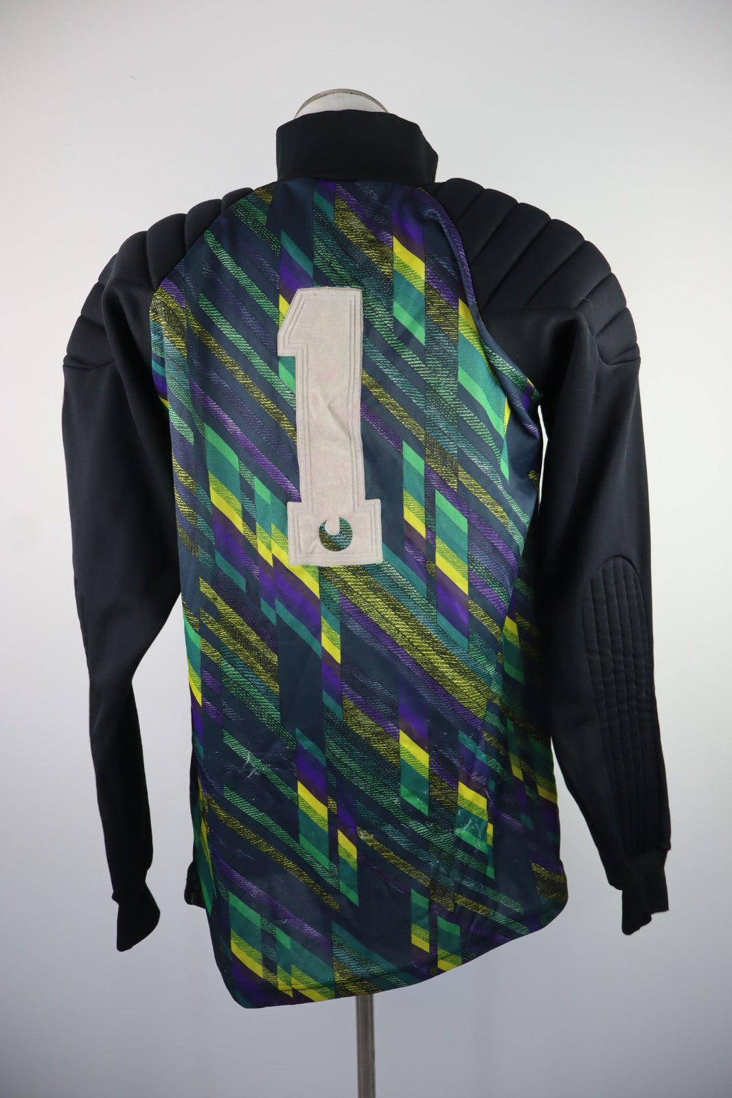 UHL SPORT N 1 MAGLIA CALCIO UOMO XL SOCCER MAN JERSEY PORTIERE CON PROTEZIONI