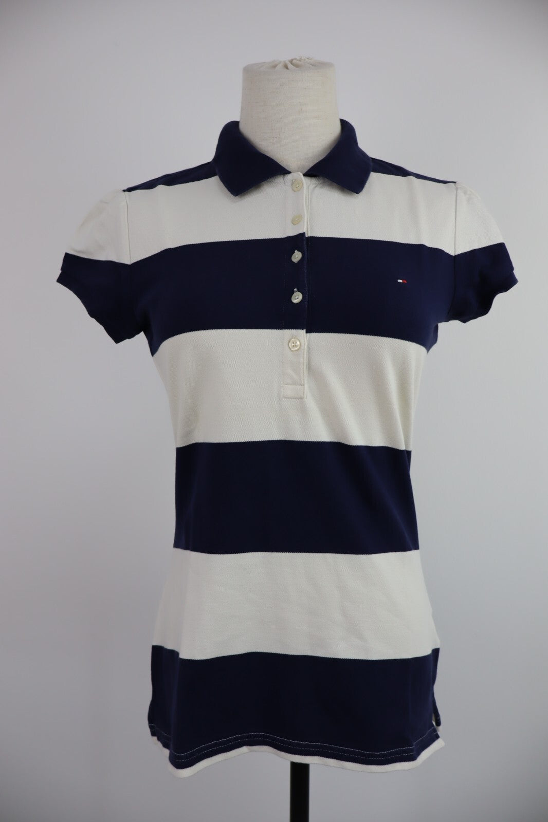 TOMMY HILFIGER MAGLIA POLO COTONE DONNA TG S WOMAN CASUAL VINTAGE TOP T-SHIRT