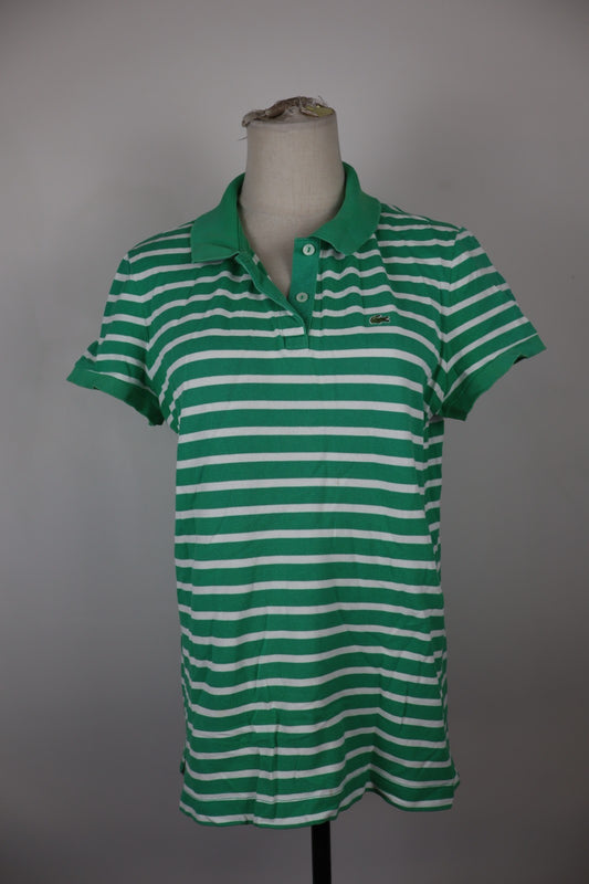 LACOSTE POLO MAGLIA DONNA COTONE TG. 46 WOMAN SHIRT CASUAL VINTAGE COTTON LOGO
