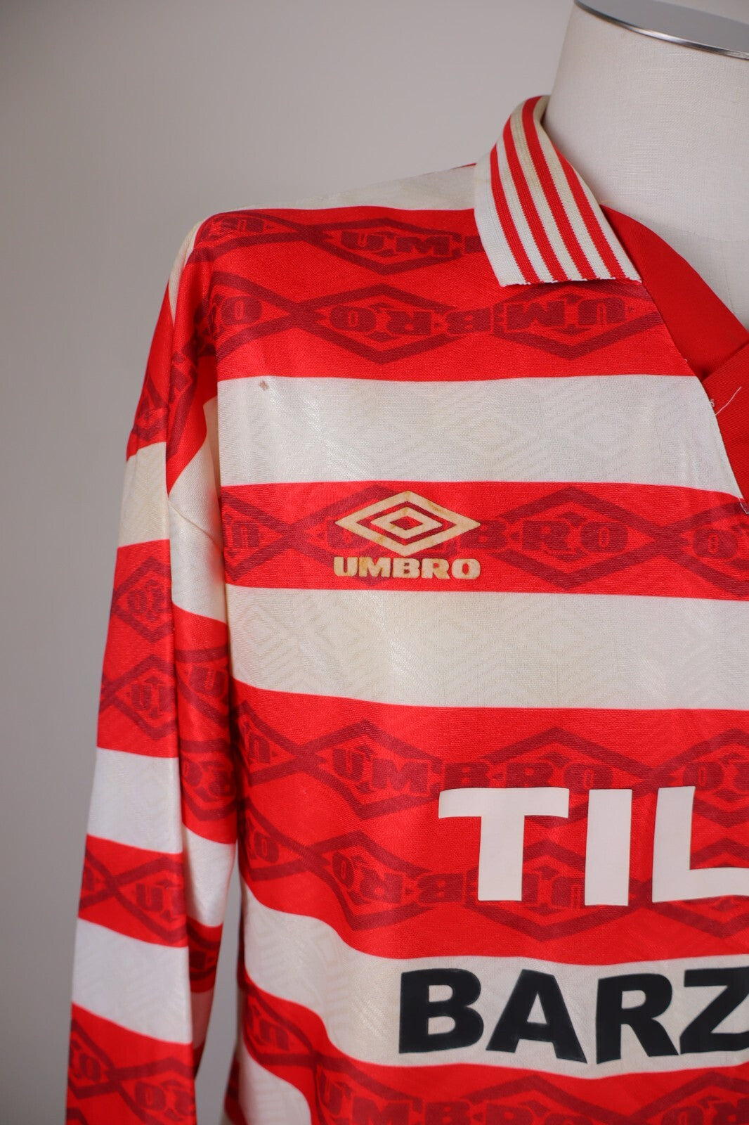 UMBRO TILSA BARZAGO N 8 MAGLIA CALCIO UOMO TG L SOCCER TRIKOT MAN JERSEY