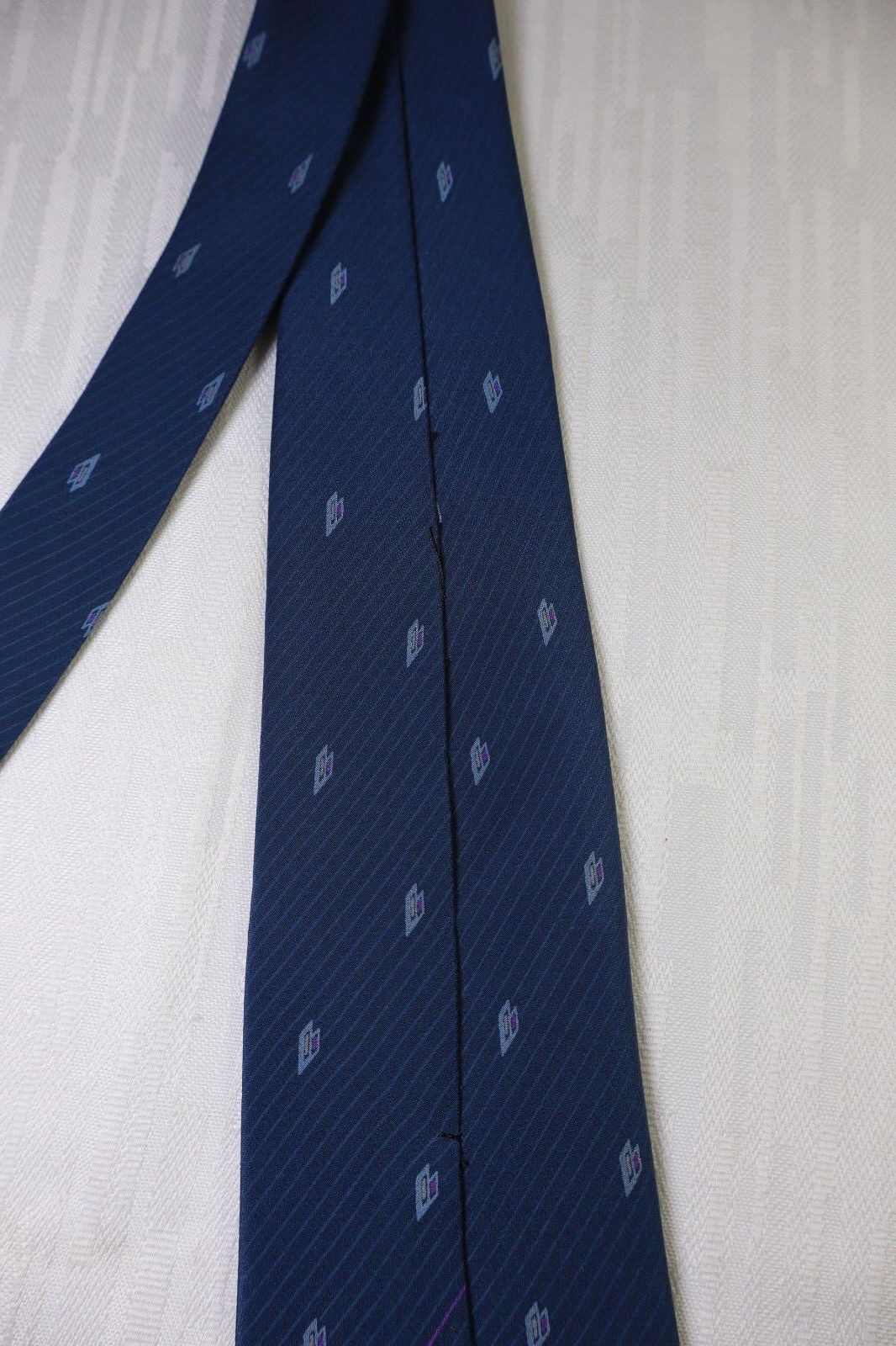 LANCOME 100% SETA SILK TIE CRAVATTA NECKTIE VINTAGE CLASSIC ITALY