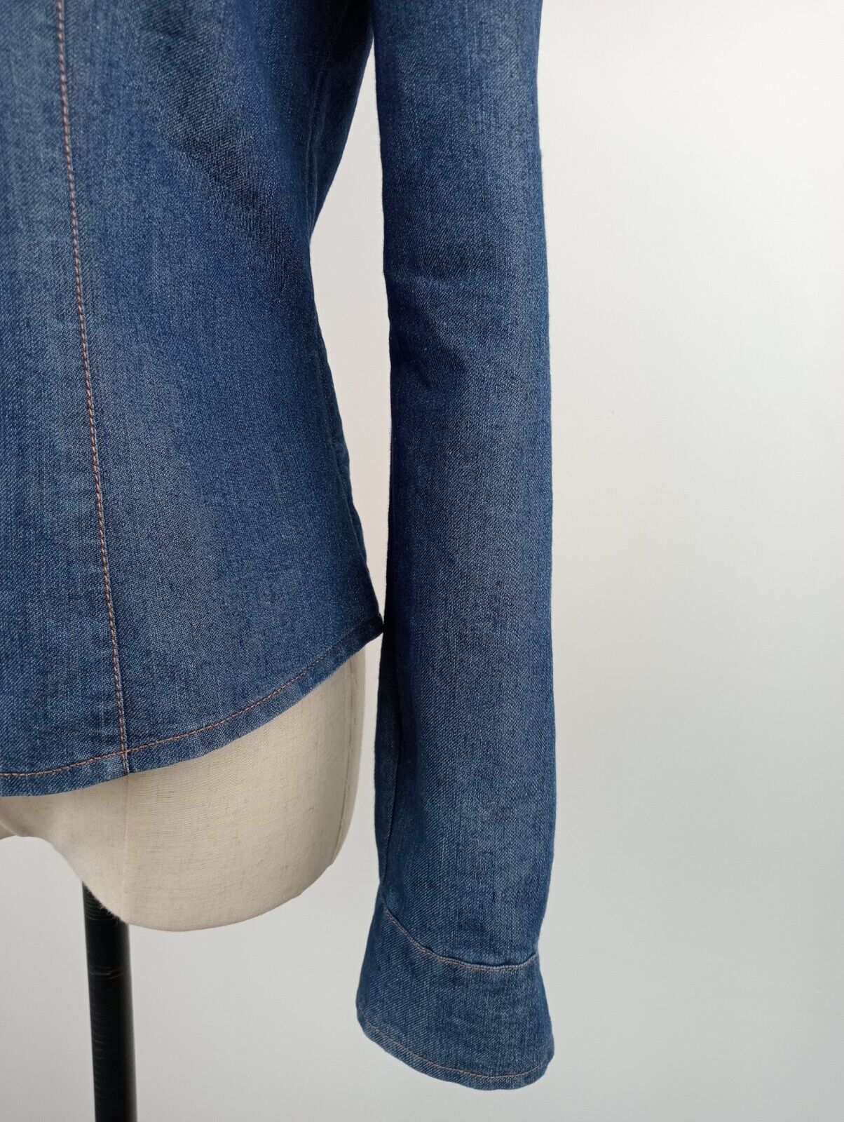 MAX & CO CAMICIA JEANS DENIM DONNA TG 42 WOMAN SHIRT CASUAL VINTAGE COTONE