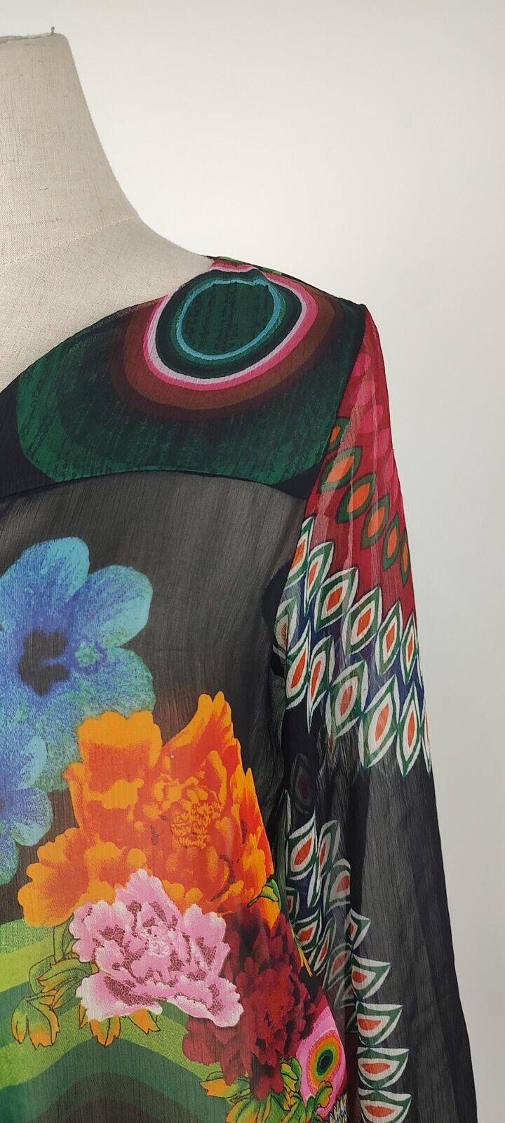 DESIGUAL CAMICIA  DONNA TG. S WOMAN SHIRT CASUAL VINTAGE