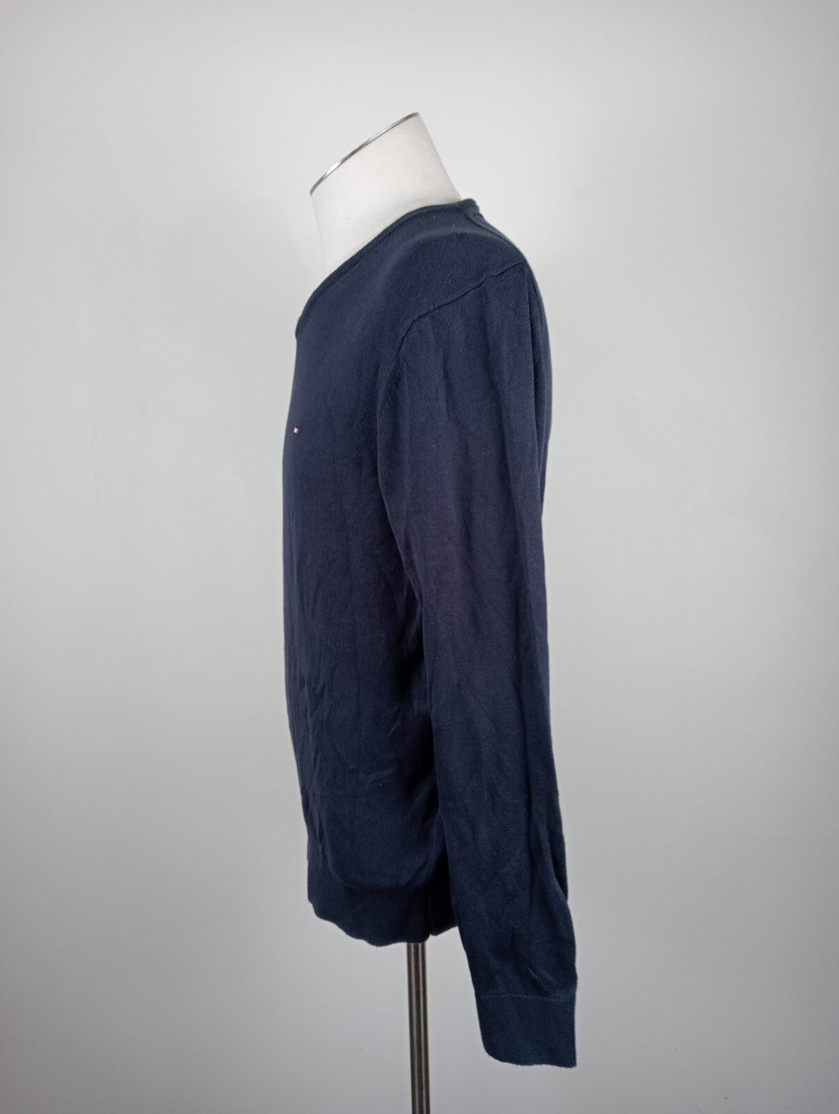 TOMMY HILFIGER MAGLIONE VINTAGE COTONE COTTON UOMO Tg. L MAN SWEATER CASUAL