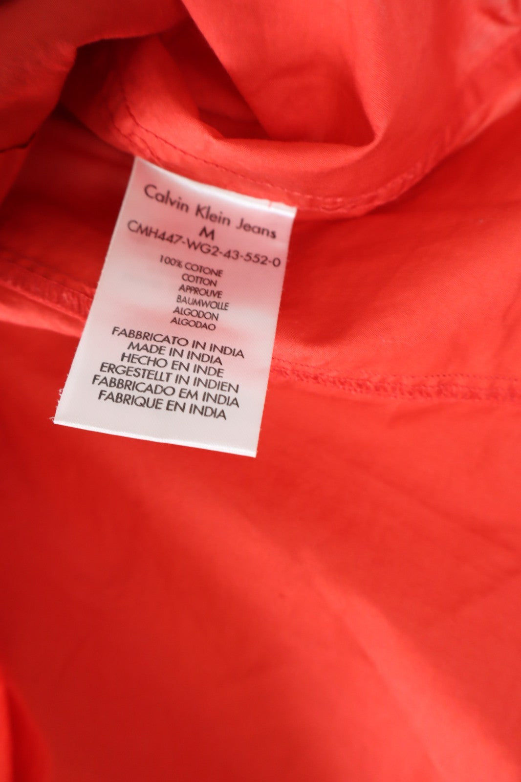 CALVIN KLEIN JEANS CAMICIA COTONE SHIRT UOMO Tg M MAN VINTAGE CASUAL COTTON