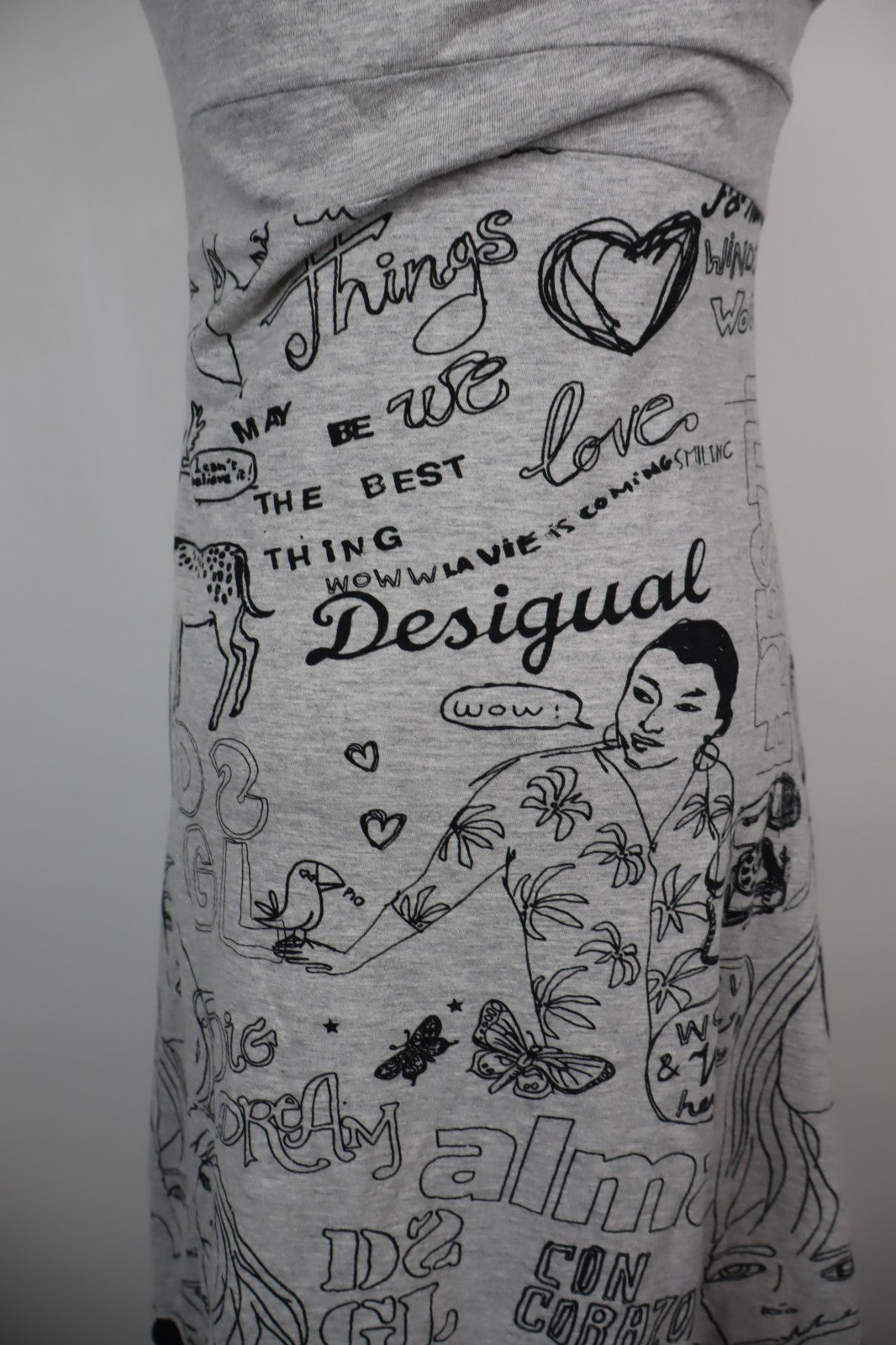 DESIGUAL VESTITO  DONNA TG M WOMAN CASUAL VINTAGE DRESS ABITO COTONE
